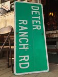 画像1: Vintage Road Sign DETER RANCH RD (MA343) (1)