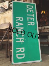 Vintage Road Sign DETER RANCH RD (MA343)