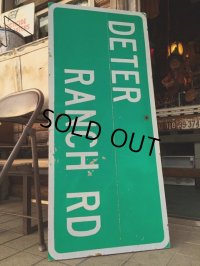 Vintage Road Sign DETER RANCH RD (MA343)