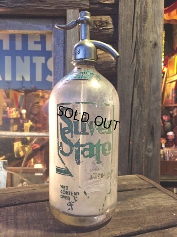 画像1: Vintage Silver State Seltzer Bottle （MA366）