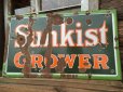 画像1: 30s〜 Sunkist Orange Porcelain Sign (MA385)  (1)