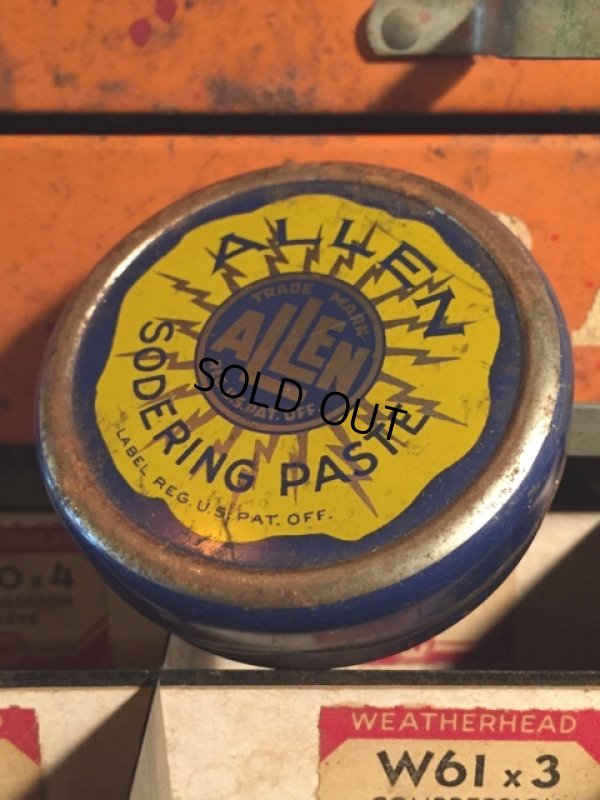 画像1: Vintage Allen Soldering Paste Can (MA395) 