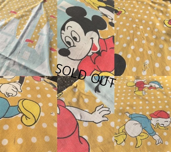 画像3: Vintage Disney Fitted Sheet Dot (MA408)