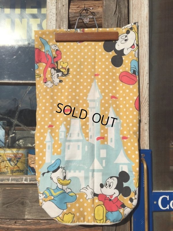 画像1: Vintage Disney Fitted Sheet Dot (MA408)