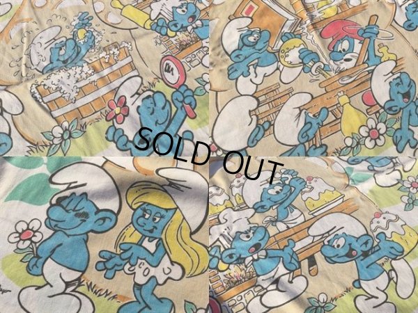 画像2: Vintage Smurf Fitted Sheet (MA410)