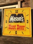 画像1: Junk Sale Vintage MASON'S ROOT BEER Pam Clock Sign (MA413)  (1)