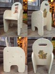 画像2: Vintage Kids Chair Bear&Lam (MA401） (2)