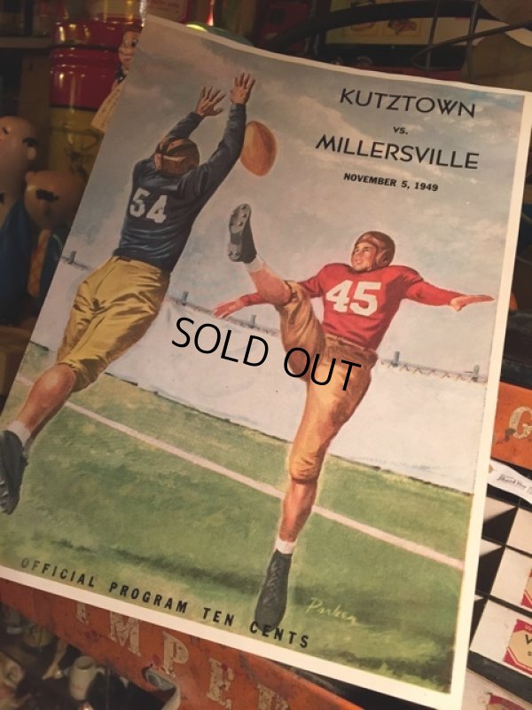 画像1: SALE  40s Vintage Football Program (MA431) 