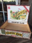 画像1: SALE Vintage W H Snyder & Sons Country Club Wooden Cigar Box Tabacco (MA434)  (1)