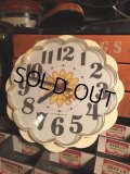 Vintage GE Kitchen Wall Clock Flower (MA442)