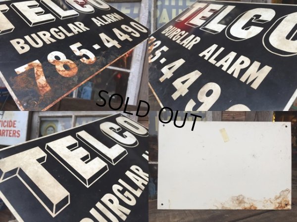 画像2: Vintage Telco Burglar Alarm Metal Sign (MA447)