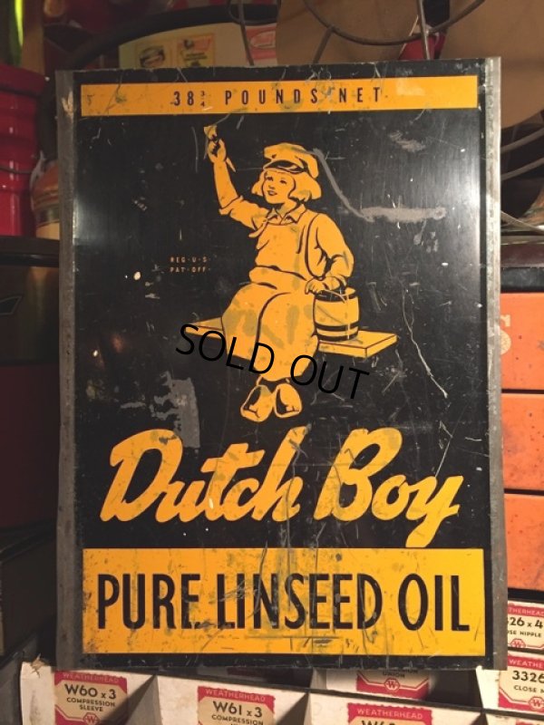 画像1: Vintage Dutch Boy Paint Metal Sign (MA460)