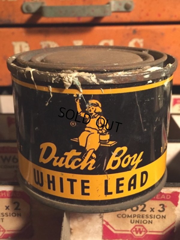 画像1: Vintage Dutch Boy Paint White Lead Can (MA463)