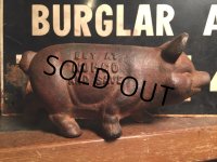 Vintage Cast Iron Pig Piggy Bank (MA471)
