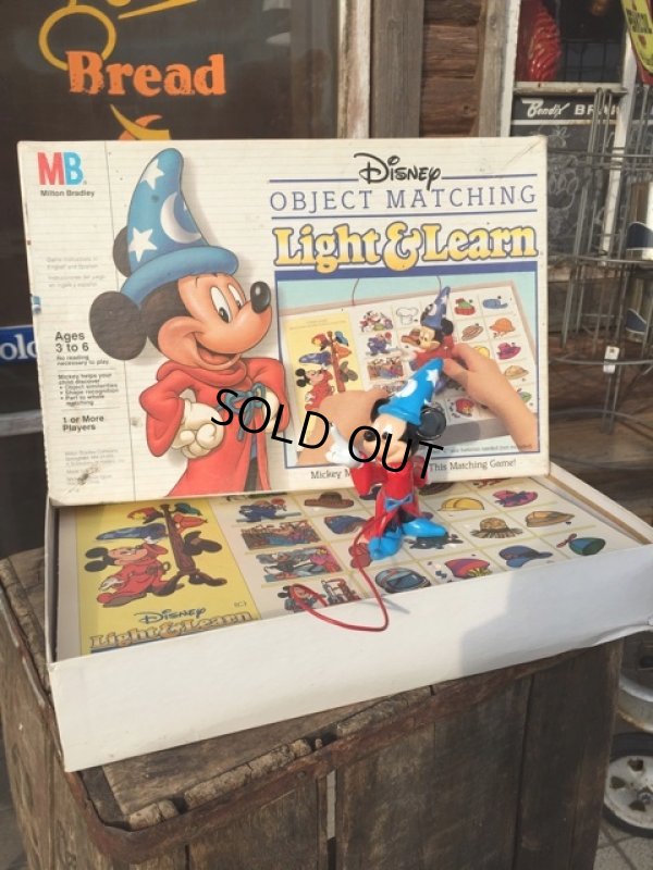 画像1: Vintage Mickey Object Matching Light & Learn Game (MA475) 
