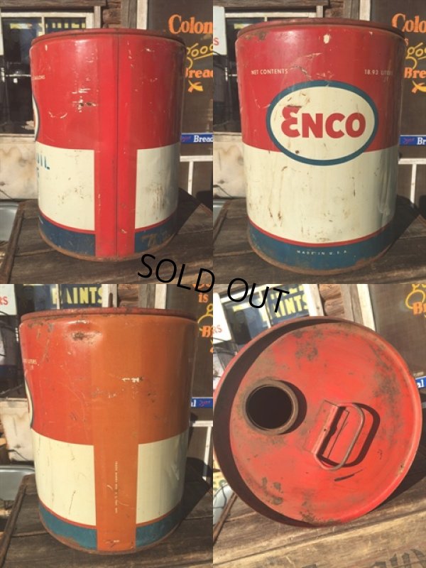 画像2: Vintage ENCO 5GL Motor Gas/Oil Can (MA421) 