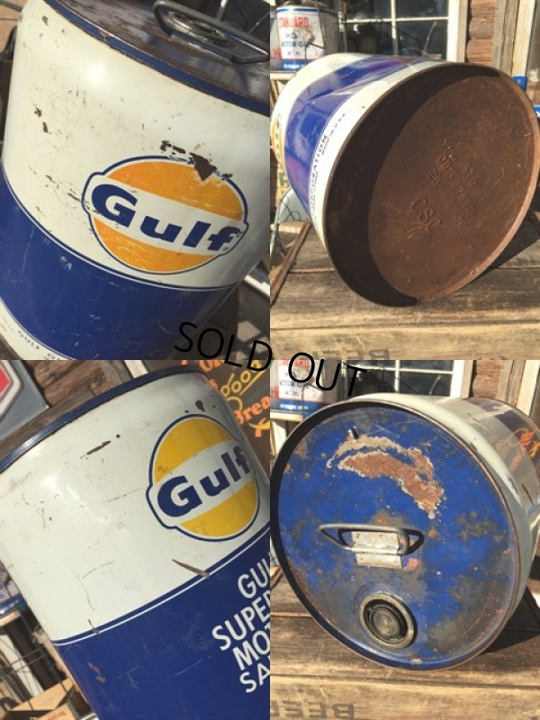 画像3: Vintage Gulf 5GL Motor Gas/Oil Can (MA417) 