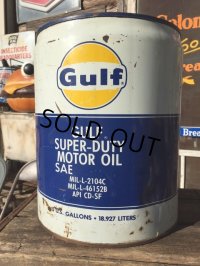 Vintage Gulf 5GL Motor Gas/Oil Can (MA417) 