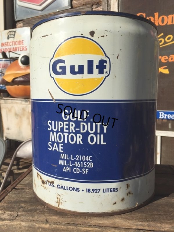 画像1: Vintage Gulf 5GL Motor Gas/Oil Can (MA417) 