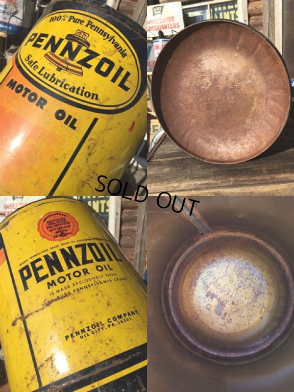 画像3: Vintage Pennzoil 5GL Motor Gas/Oil Can (MA416) 