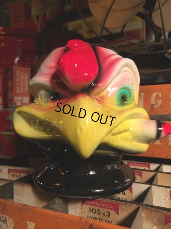 画像1: Vintage Ceramic Holder Angry Chicken (MA499)