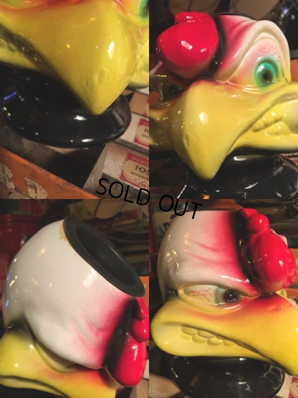 画像3: Vintage Ceramic Holder Angry Chicken (MA499)