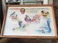 画像1: Vintage Walt Disney AD Poster W/Frame (MA506) (1)