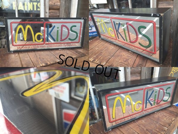 画像2: Vintage Mc KiDS Lighted Sign （MA508）