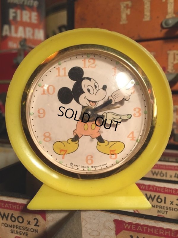 画像1: Vintage Phinney-Walker Alarm Clock Mickey Mouse (MA512)