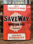 画像1: Vintage Save Way Motor Oil Can 2GL (MA545)  (1)
