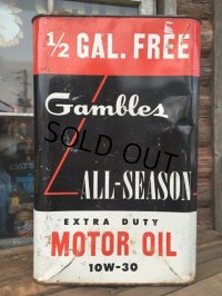 Vintage Gambles Motor Oil Can 2 1/2 GL (MA546) 