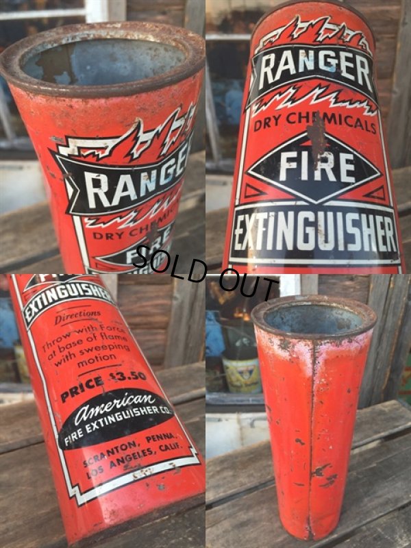 画像3: Vintage Ranger Dry Chemical Fire Extinguisher Can (MA559) 