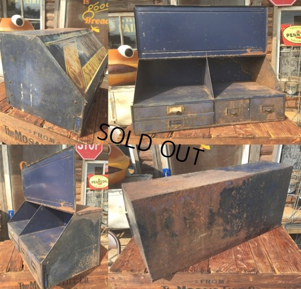 画像2: 50s Vintage Auto-Lite Service Parts Toolbox Cabinet (MA562) 