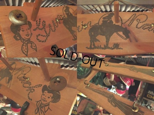 画像2: 50s Vintage Kid's Western Toy Gun Rack (MA564)