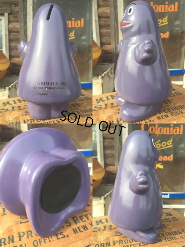 画像2: 80s Vintage McDonald's Grimace Ceramic Bank (MA583)