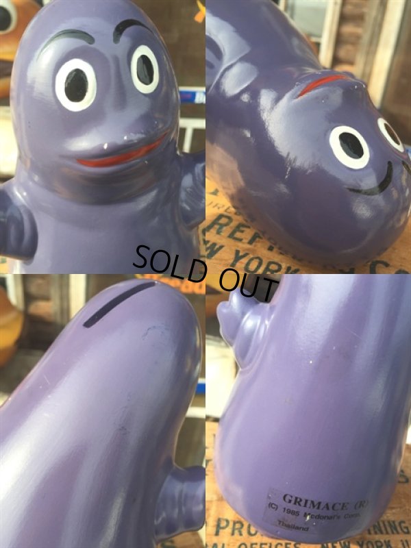 画像3: 80s Vintage McDonald's Grimace Ceramic Bank (MA583)