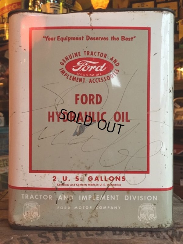 画像1: Vintage FORD Motor Oil Can 2GL (MA595)