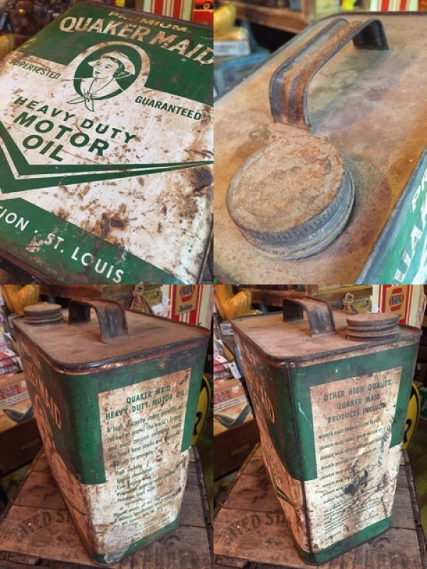 画像2: Vintage Quaker Maid Motor Oil Can 2GL (MA596)
