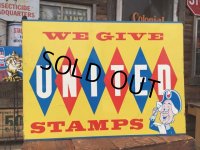 Vintage United Stamps Flange Sign (MA601)