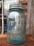 画像1: Vintage Atlas Strong Shoulder Masons Glass Jar (MA610) (1)