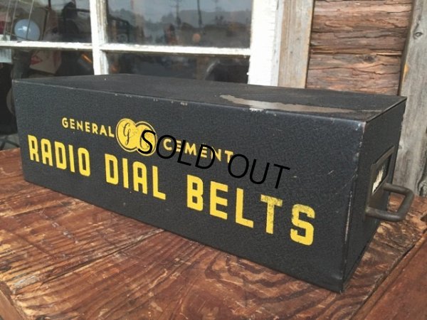 画像1: Vintage General Cement Radio Dial Belts Metal Drawer (MA630)