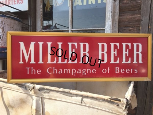 画像1: Vintage Miller Beer Ligthed Sign (MA632)