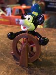 画像1: Vintage Disney Mickey Mouse Pvc Steamboat Willie (MA633) (1)
