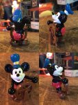 画像2: Vintage Disney Mickey Mouse Pvc Steamboat Willie (MA633) (2)