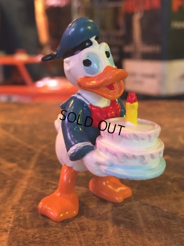 画像1: Vintage Disney Donald Duck Pvc Happy Birthday (MA637)