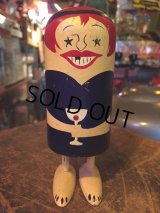Vintage Popsies Wooden Toy Pop Up Doll Happy Birthday (MA653) 