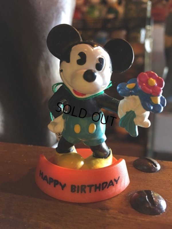 画像1: Vintage Disney Mickey Mouse Pvc Happy Birthday (MA657)