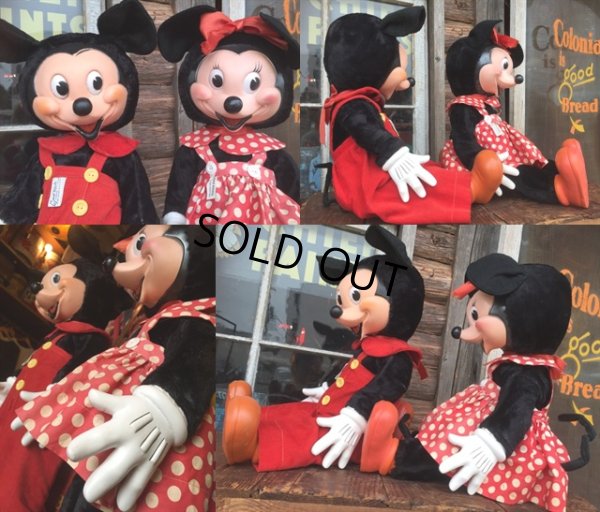 画像2: Vintage Gund Mickey & Minnie Doll Set (MA688)
