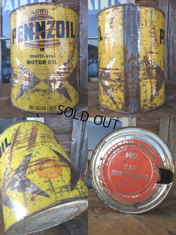 画像2: Vintage Pennzoil Motor Oil One Gallon Can (MA697)