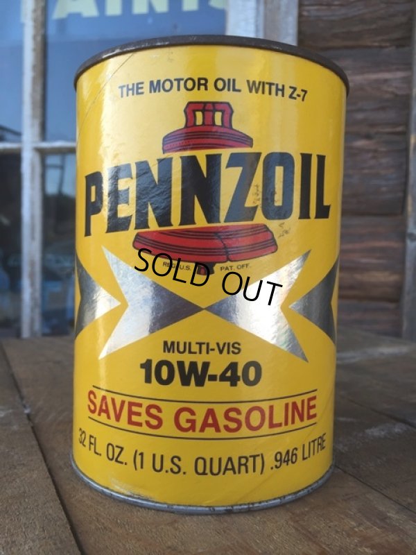 画像1: Vintage Penzzoil Motor Oil QT Can (MA696)